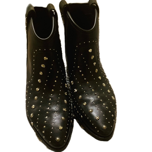 Sam Edelman - Brian Black Leather Studded Bootie - Picture 3 of 9